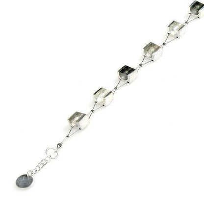 Black Pewter Stripes Bracelet | The Jewellery Stop