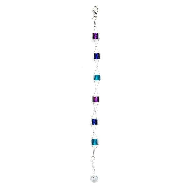 Peacock Pewter Stripes Bracelet | The Jewellery Stop