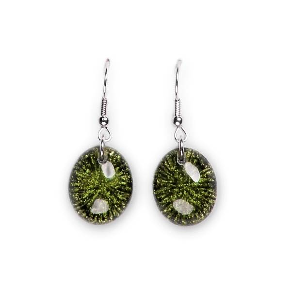 Peridot Fireworks Fish Hook Earrings | The Jewellery Stop