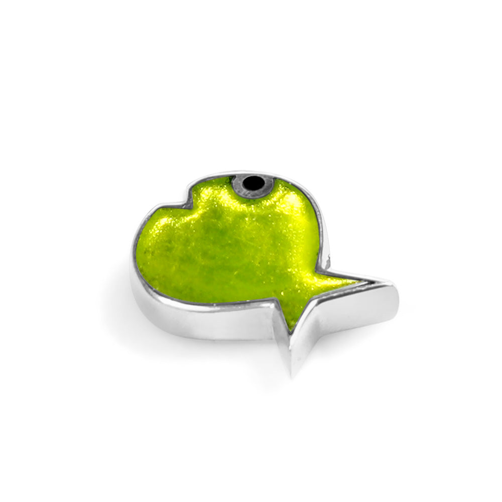 Lime Bubble Fish Brooch