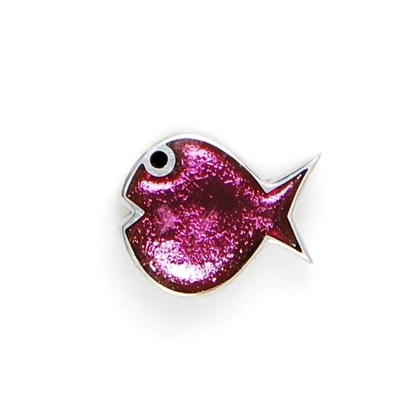 Pink Bubble Fish Brooch