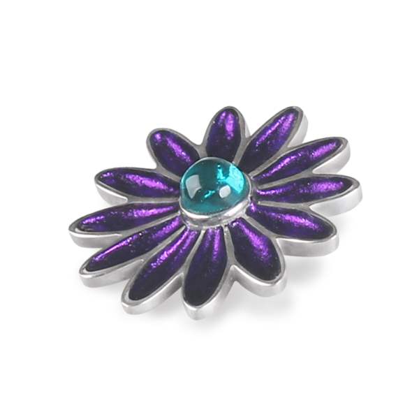 Peacock Daisy Brooch | The Jewellery Stop