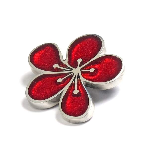 Red Calachuchi Classic Brooch | The Jewellery Stop