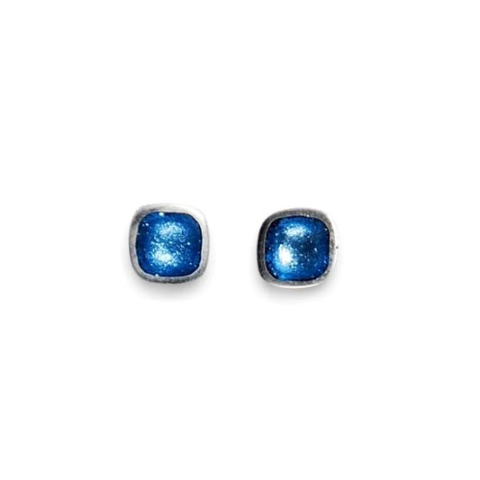 Glacier Textured Stack Cushion Stud Earrings | The Jewellery Stop