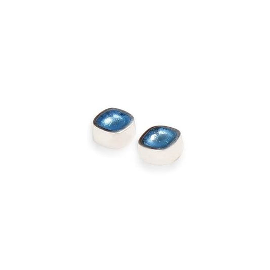 Glacier Textured Stack Cushion Stud Earrings | The Jewellery Stop