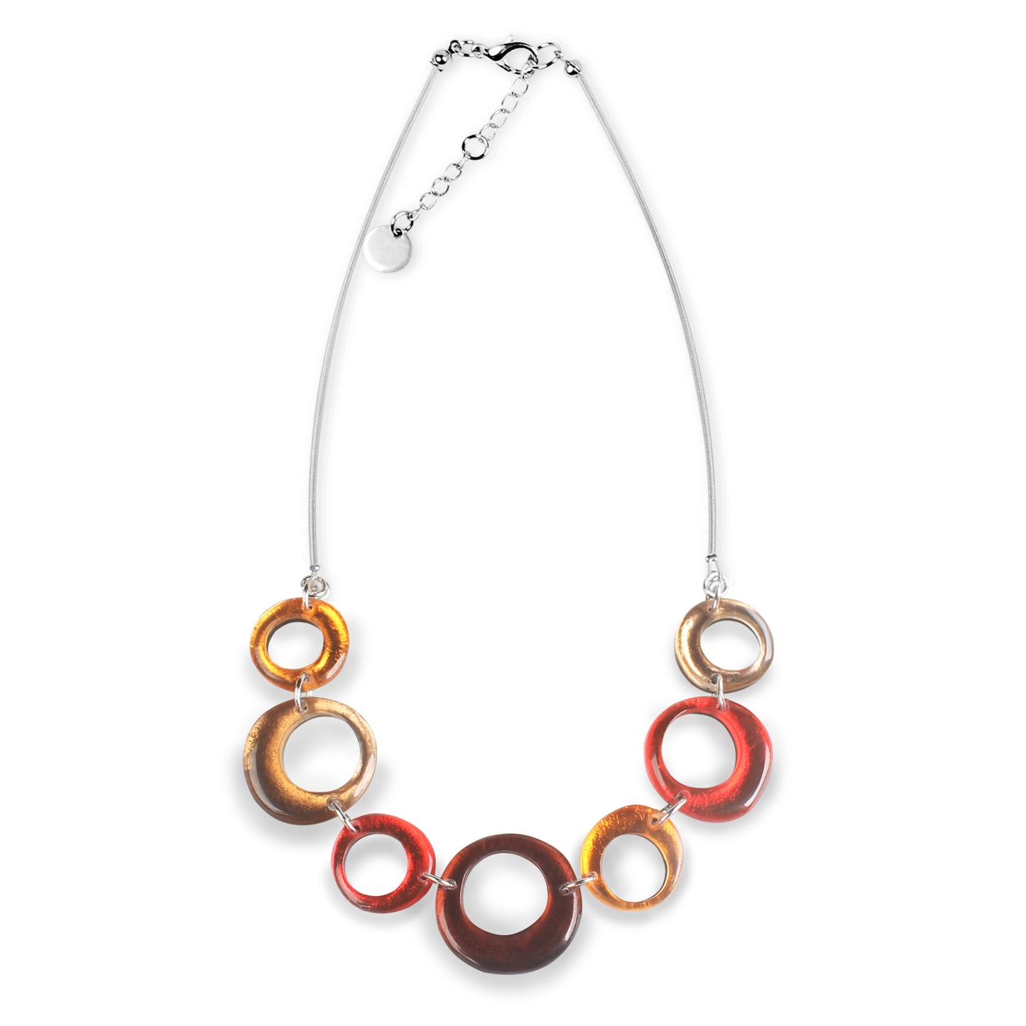 Chilli Hollow Circles Necklace