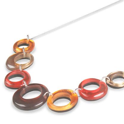 Chilli Hollow Circles Necklace