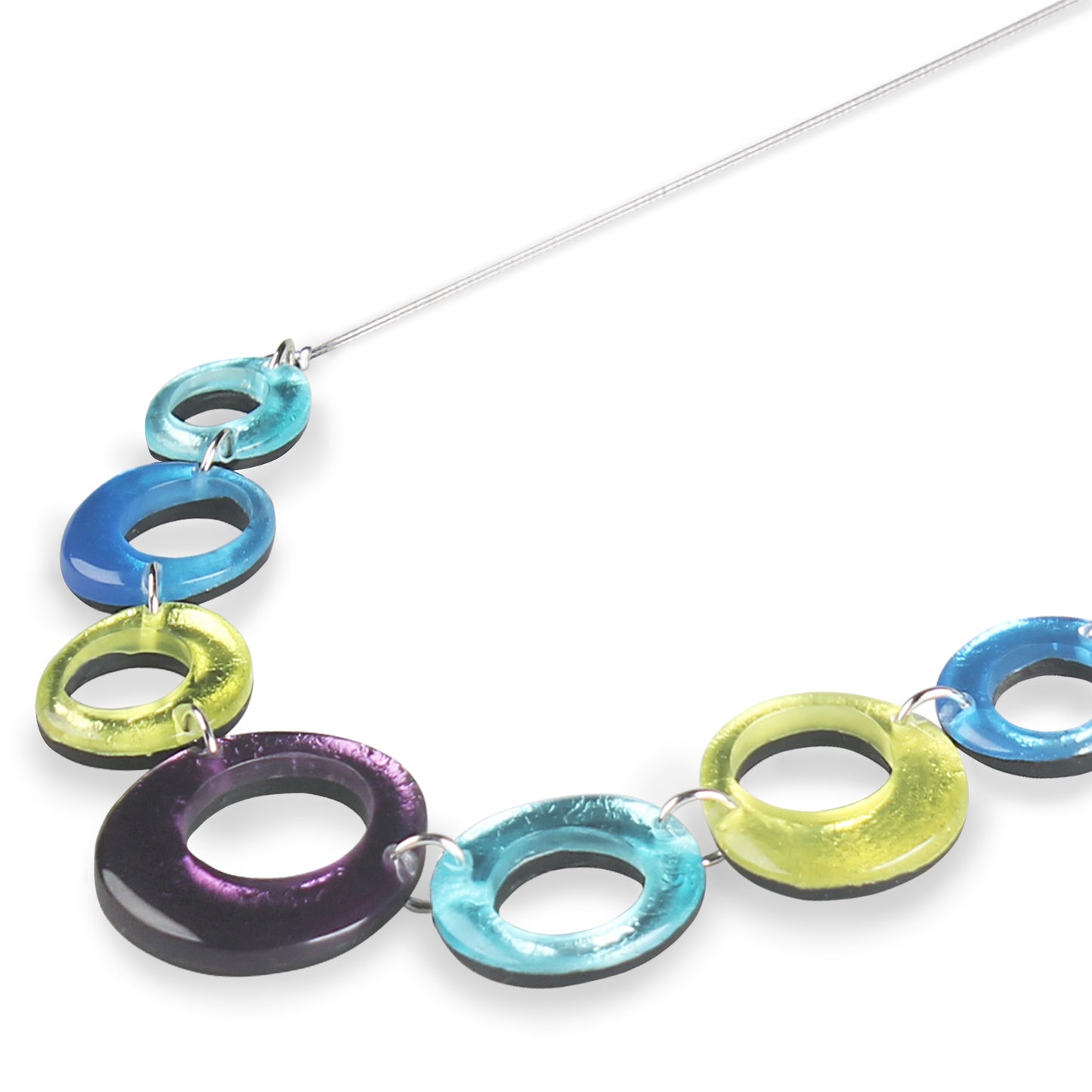 Kingfisher Hollow Circles Necklace