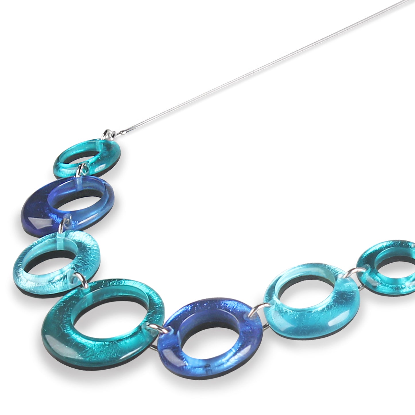 Riviera Hollow Circles Necklace