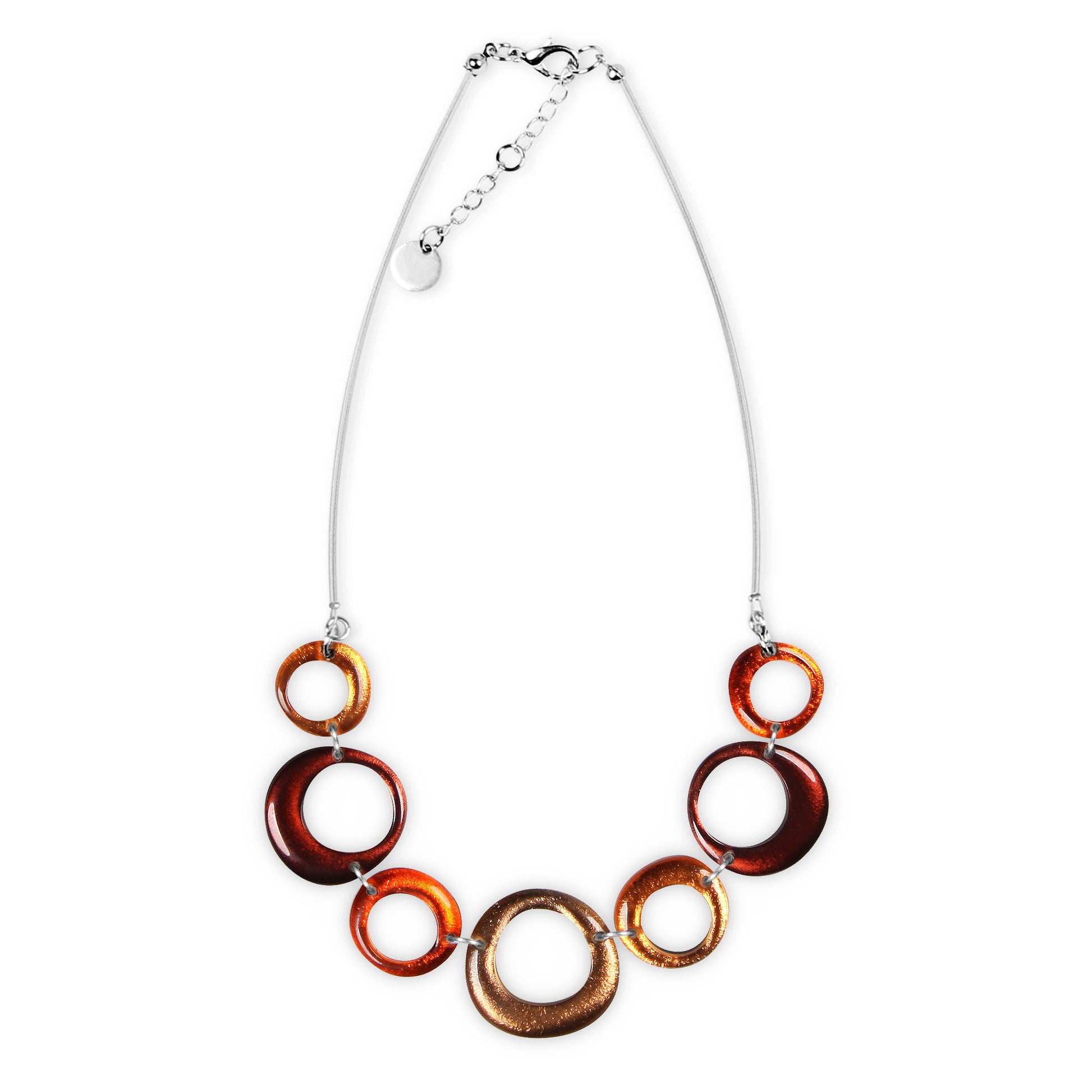 Spice Hollow Circles Necklace