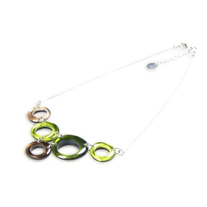 Forest Hollow Circles Bib Necklace
