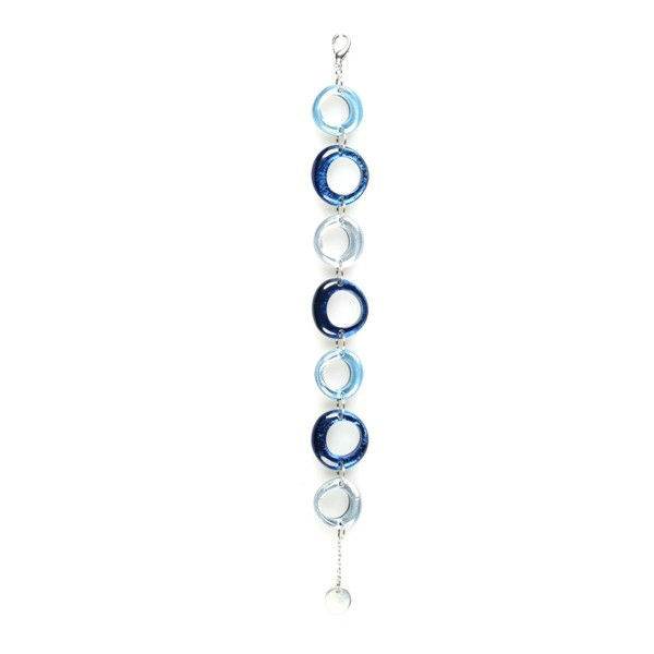 Navy Hollow Circles Bracelet | The Jewellery Stop