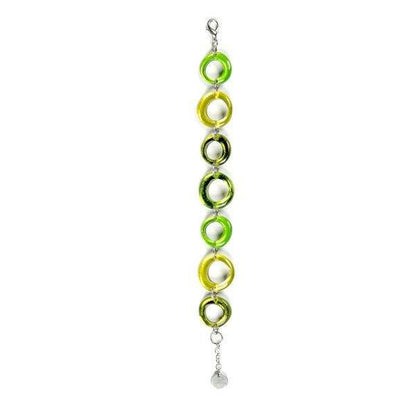 Peridot Hollow Circles Bracelet | The Jewellery Stop