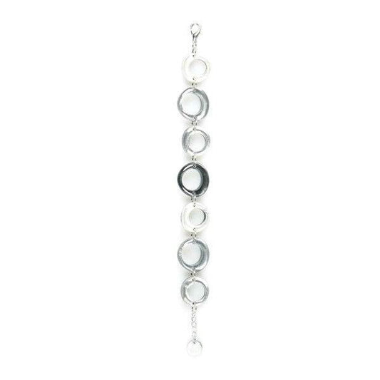 Steel Hollow Circles Bracelet | The Jewellery Stop