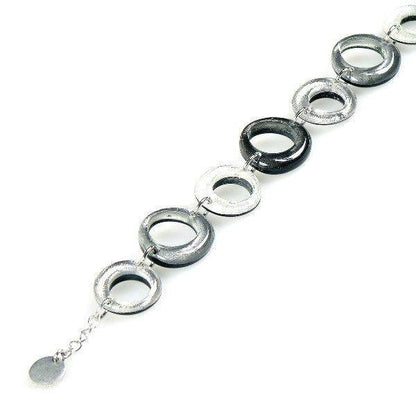 Steel Hollow Circles Bracelet | The Jewellery Stop