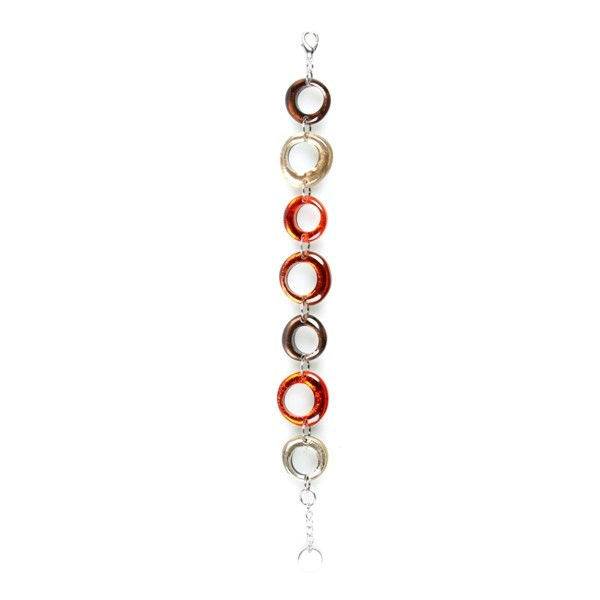 Toffee Hollow Circles Bracelet | The Jewellery Stop