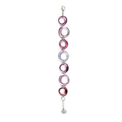 Violet Hollow Circles Bracelet | The Jewellery Stop