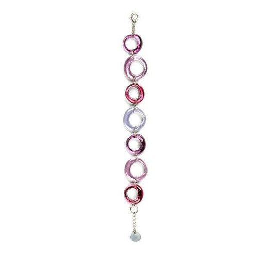 Violet Hollow Circles Bracelet | The Jewellery Stop