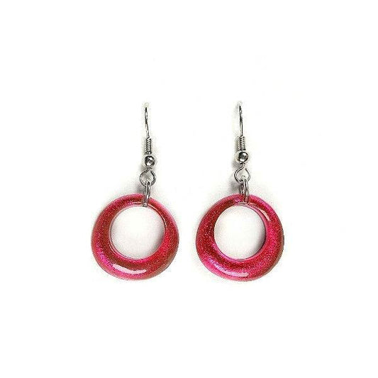 Fiesta Hollow Circles Fish Hook Earrings | The Jewellery Stop