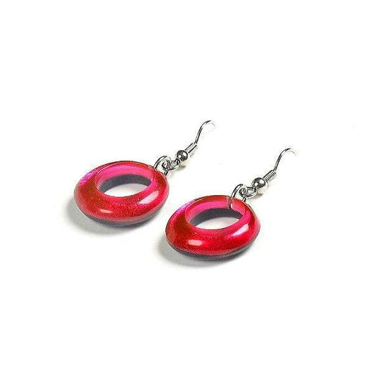 Fiesta Hollow Circles Fish Hook Earrings | The Jewellery Stop