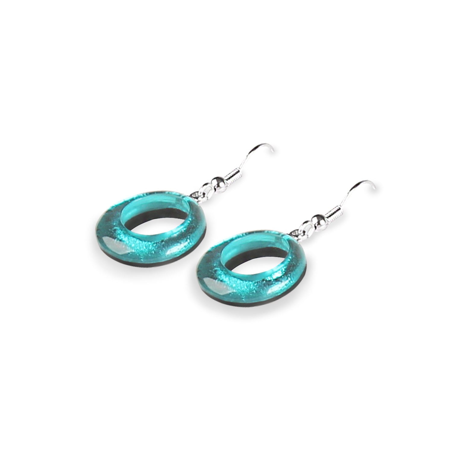 Riviera Hollow Circles Fish Hook Earrings | The Jewellery Stop