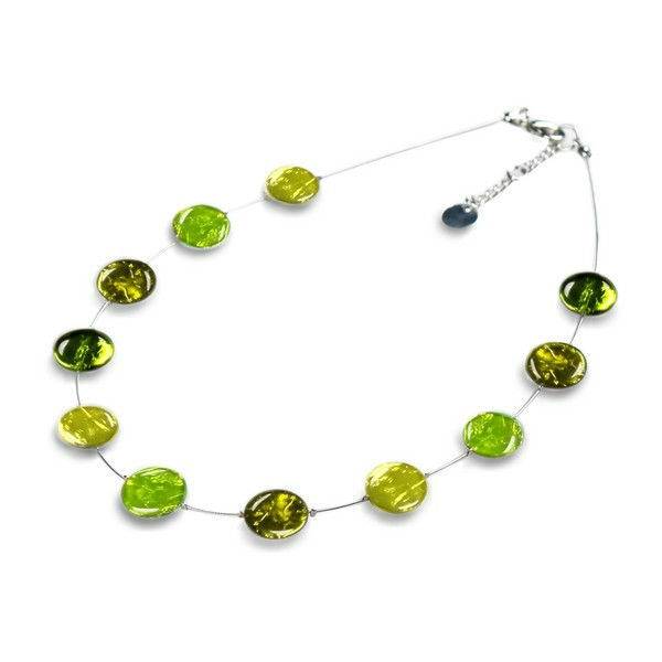 Peridot Buttons Necklace