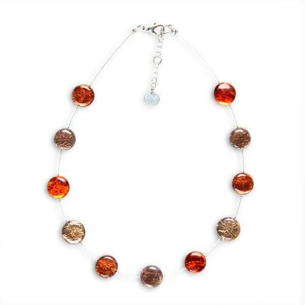 Toffee Buttons Necklace