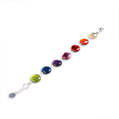 Rainbow Buttons Bracelet