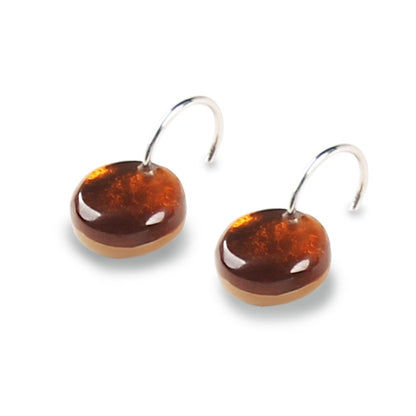 Mustard Buttons Creole Earrings | The Jewellery Stop