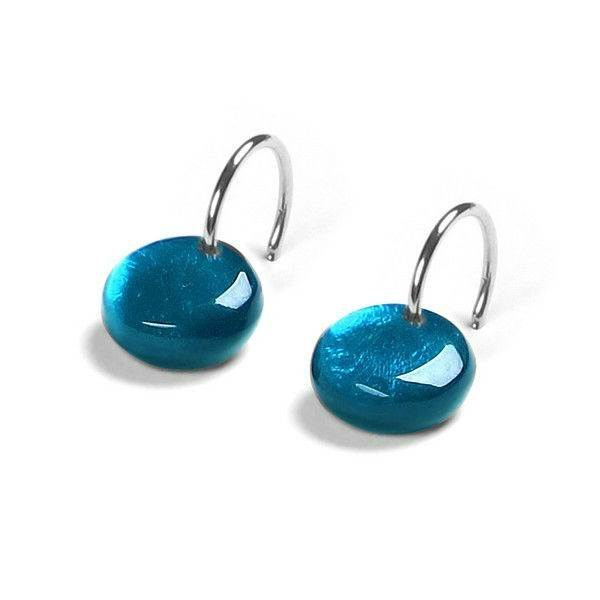 Peacock Buttons Creole Earrings | The Jewellery Stop