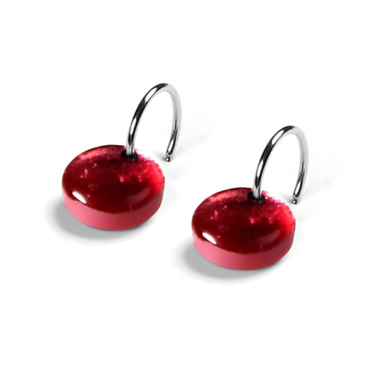 Rose Buttons Creole Earrings | The Jewellery Stop