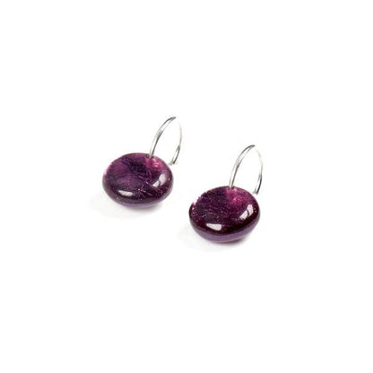 Violet Buttons Creole Earrings | The Jewellery Stop