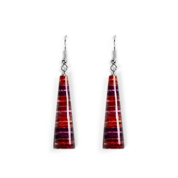 Rio Triangle Stripes Fish Hook Earrings | The Jewellery Stop