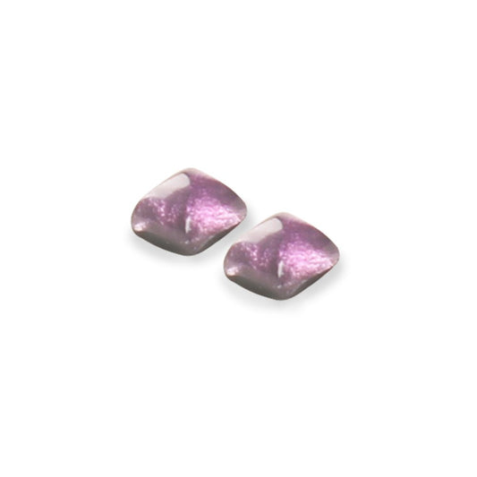 Aubergine Antique Square Stud Earrings | The Jewellery Stop