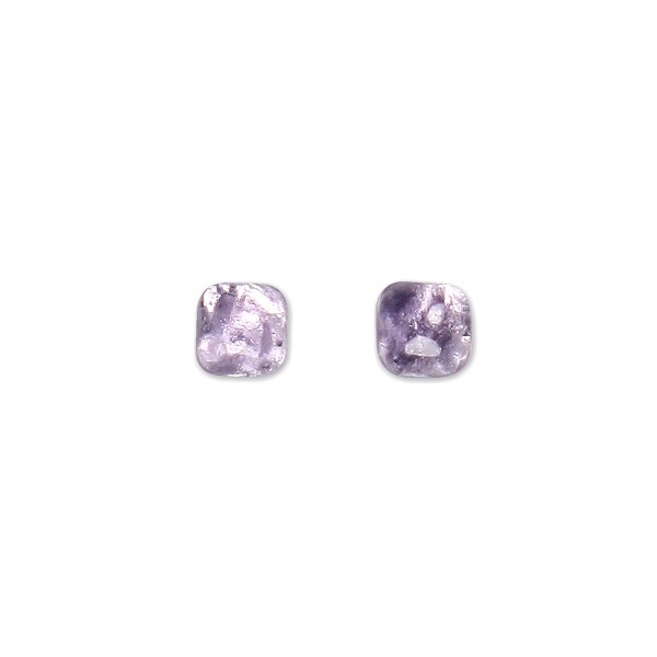 Lilac Antique Square Stud Earrings