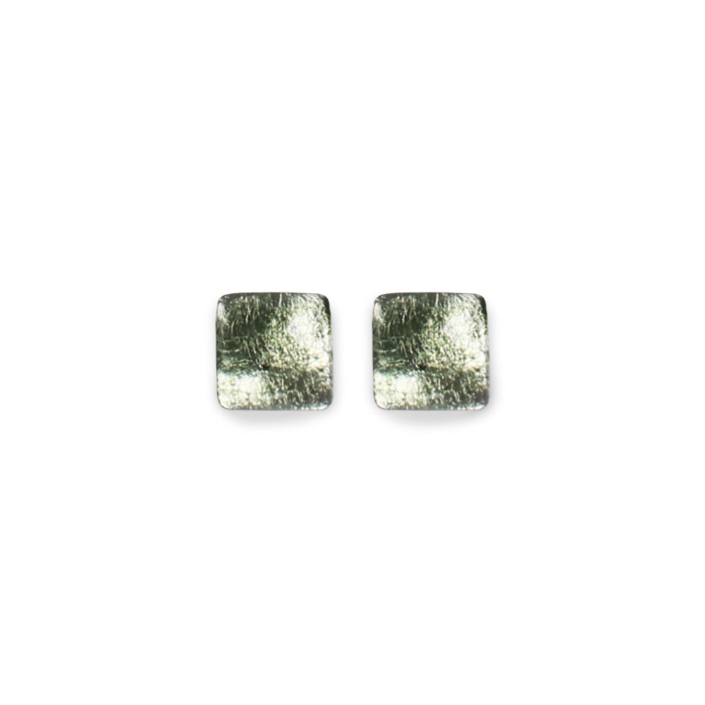 Pear Antique Square Stud Earrings