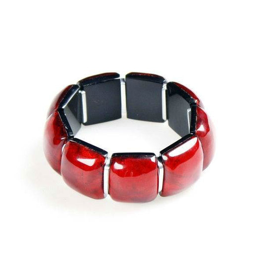 Red Antique Square Bangle