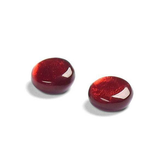 Cerise Buttons Stud Earrings | The Jewellery Stop