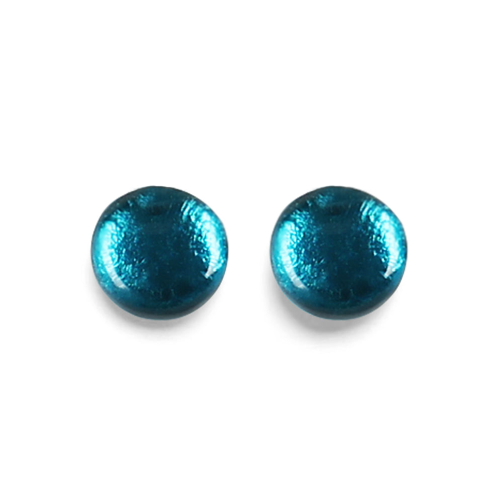 Jade Buttons Stud Earrings