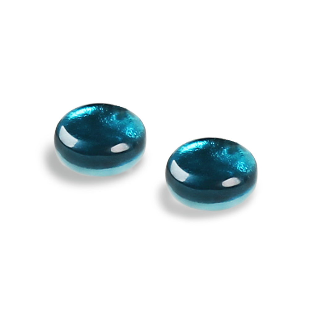 Jade Buttons Stud Earrings