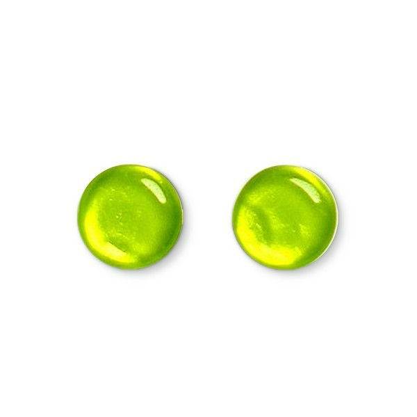 Peridot Buttons Stud Earrings | The Jewellery Stop