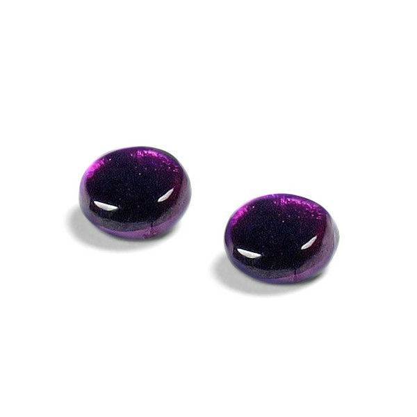 Purple Buttons Stud Earrings | The Jewellery Stop