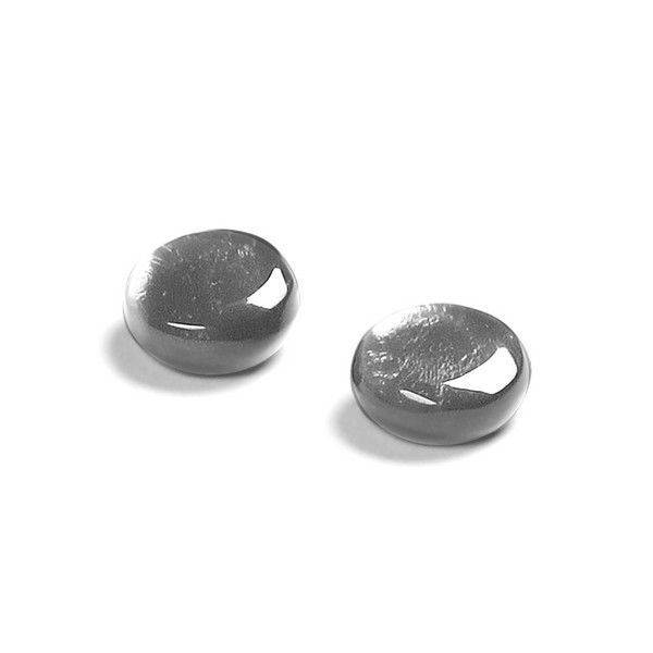 Steel Buttons Stud Earrings | The Jewellery Stop