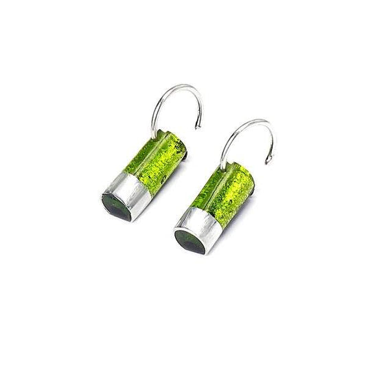 Green Bamboo Creole Earrings | The Jewellery Stop
