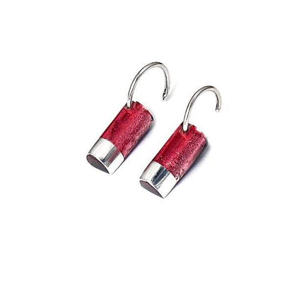 Pink Bamboo Creole Earrings | The Jewellery Stop