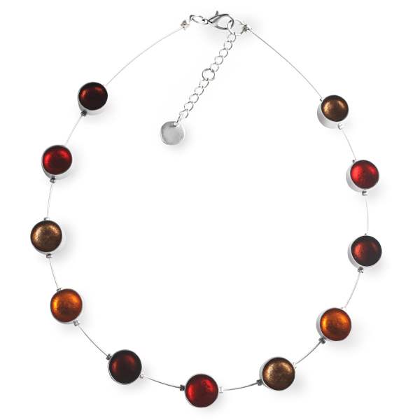 Chilli Metal Buttons Necklace