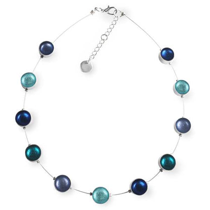 Riviera Metal Buttons Necklace