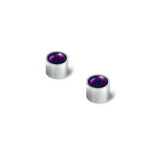 Peacock Metal Buttons Small Stud Earrings | The Jewellery Stop
