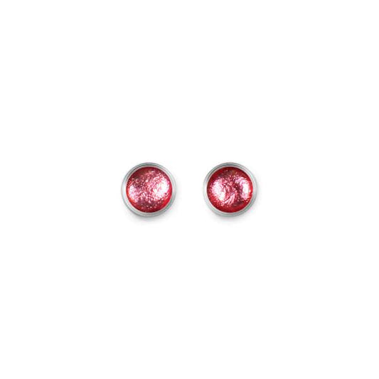 Rose Metal Buttons Small Stud Earrings | The Jewellery Stop