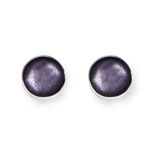 Pastels Metal Buttons Large Stud Earrings | The Jewellery Stop